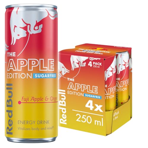 Red Bull Winter Edition Sugarfree Fuji Apple and Ginger 4 pack