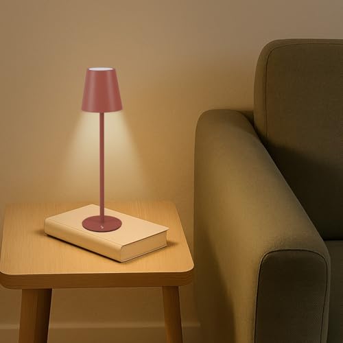 BEPER P207ILI204 Lampada da Tavolo Ricaricabile, Luce LED senza fili, Intensità Regolabile, USB Inclusa – Portatile per 