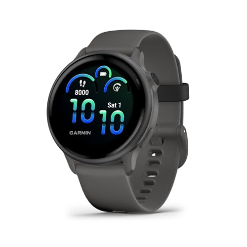 Garmin vívoactive 6 GPS Smartwatch, Ekran AMOLED, 42mm, Pebble Grey