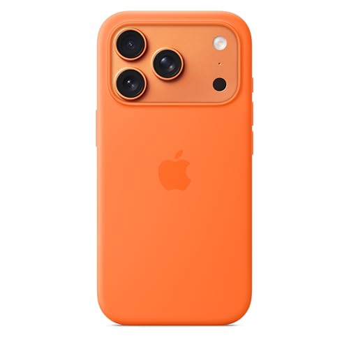 Silikonowe etui z MagSafe do Apple iPhone 17 Pro – pomarańczowe