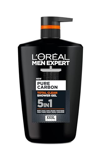 L'Oréal Paris Men Expert Pure Carbon 5W1, Żel do mycia ciała, 1L (PRIME)