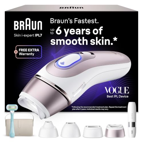 Braun Skin IExpert Epilatore Luce Pulsata Smart, 4 Testine