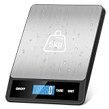 Zivacate Báscula Cocina Digital, Bascula Cocina 5kg, Precisión de 1 g | 6 Unidad