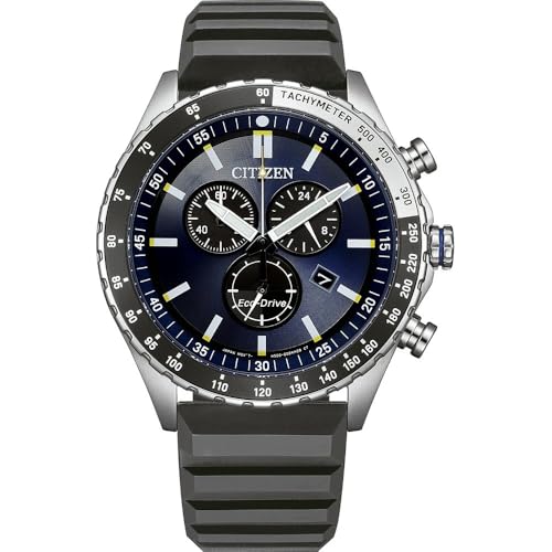 Zegarek męski Citizen AT2569-04L Eco-Drive Chronograf – niebieska tarcza – 166,82 eur