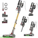 FAMIVAC FV2 Aspiradora con Cable, 65Kpa/600W Aspirador Potente con Cepillo para Colchón, 1,8KG Ligera, Cable 7M, 1,5L, Cepillo Antienredos & Autoportante para Alfombras, Suelos, Pelos de Mascotas