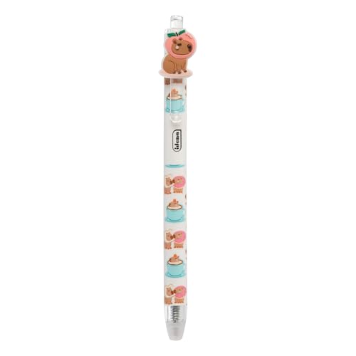 Idena 11561 - Penna gel Capybara, penna roller cancellabile con meccanismo a pressione…