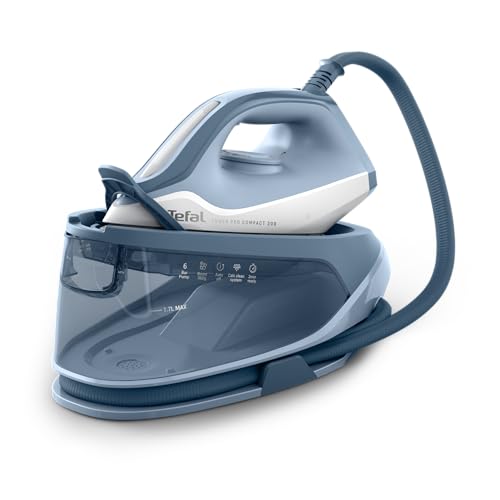 Stacja parowa Tefal SV6210 Power Pro Compact (2400 W, 120 g/min, uderzenie pary 360 g/min, zbiornik 1,7 l, ceramiczna st...