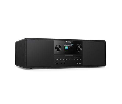 Mikrowieża Philips TAM6500/10 100 W Bluetooth 6.0 Auracast DAB+/FM CD USB z głośnikami Bass-Reflex
