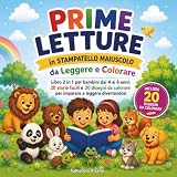 Prime letture in stampatello maiuscolo da leggere e colorare