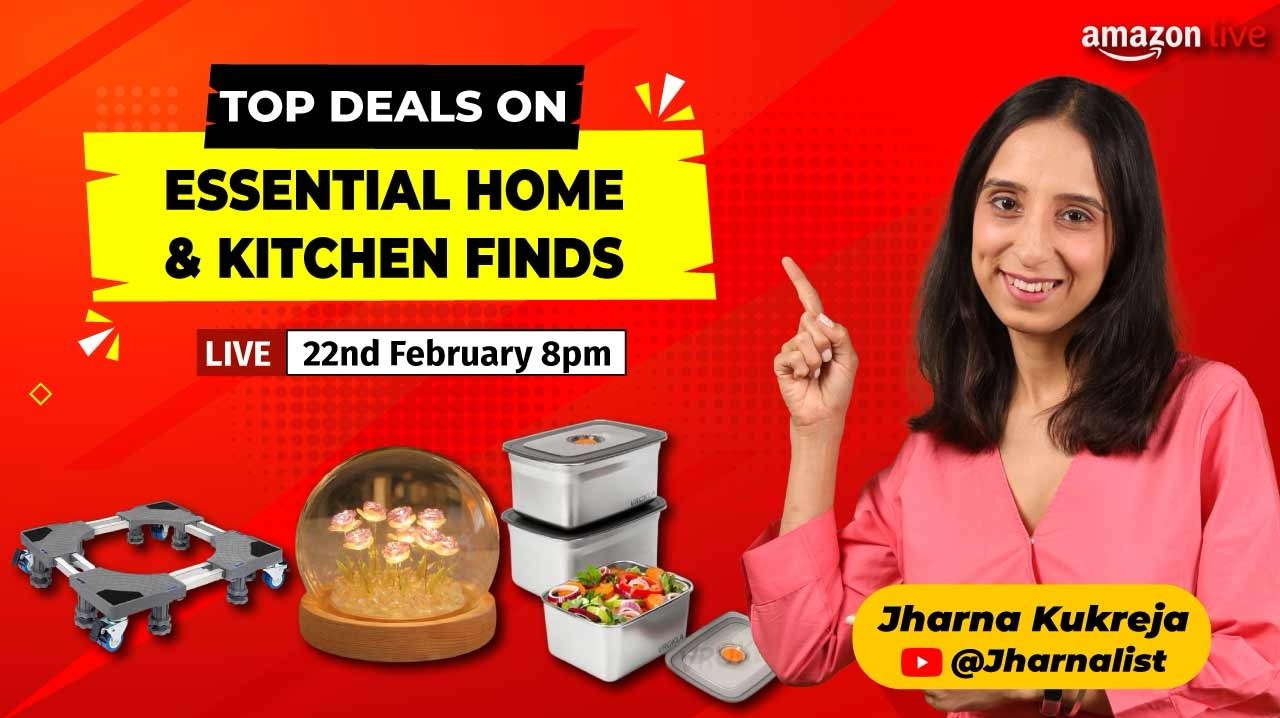 Watch Top Deals On Essential Home & Kitchen Finds on Amazon Live