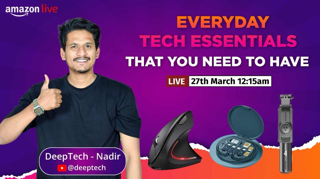 Watch Everyday Tech Essentials That You Need To Have on Amazon Live