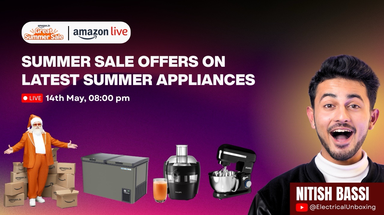 Watch Summer Sale Offers On Latest Summer Appliances on Amazon Live