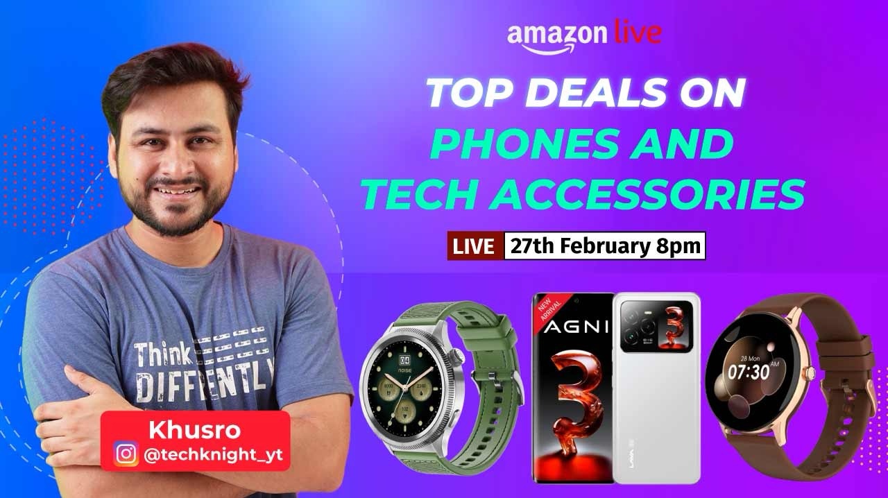Watch Top Deals On Phones And Tech Accessories on Amazon Live
