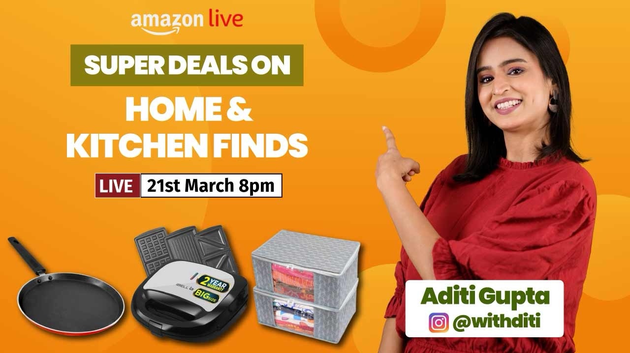 Watch Super Deals On Home & Kitchen Finds on Amazon Live