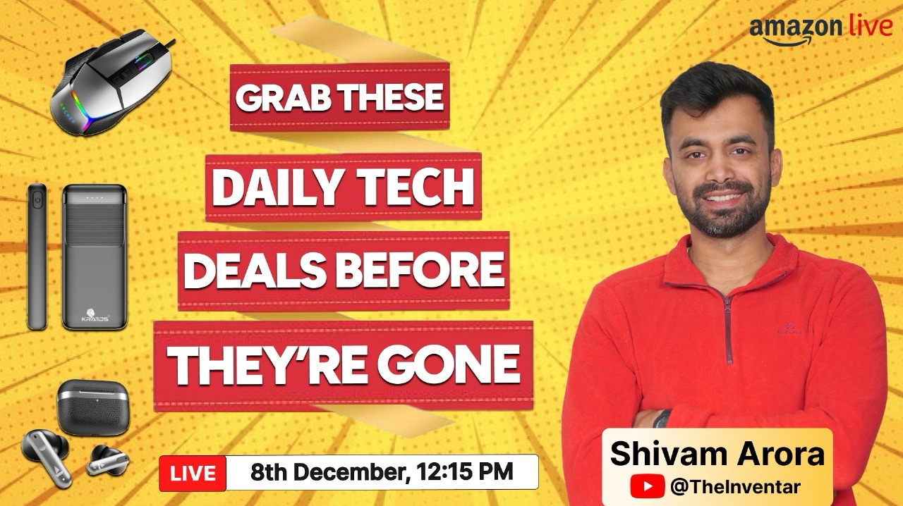 Watch Grab These Daily Tech Deals Before They’re Gone on Amazon Live