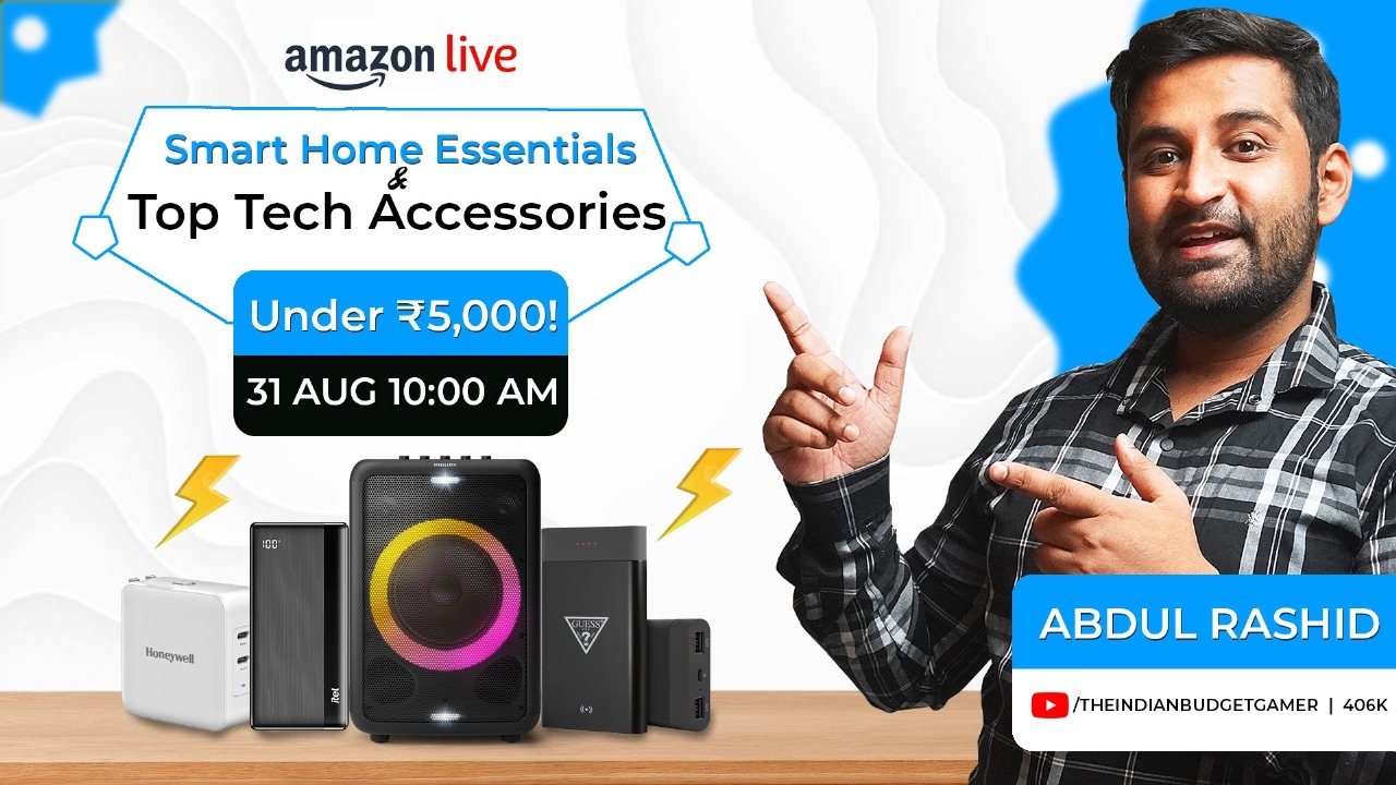 Watch Smart Home Essentials & Top Tech Accessories Under ₹5,000! on ...