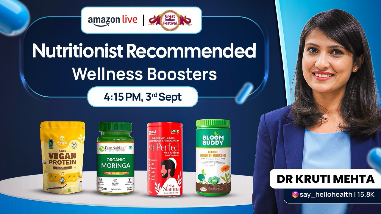 Watch Nutritionist Recommended Wellness Boosters on Amazon Live