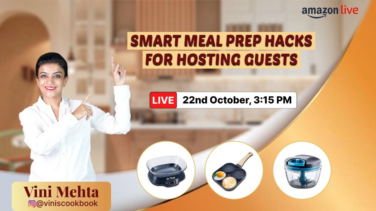 Watch Smart Meal Prep Hacks For Hosting Guests on Amazon Live