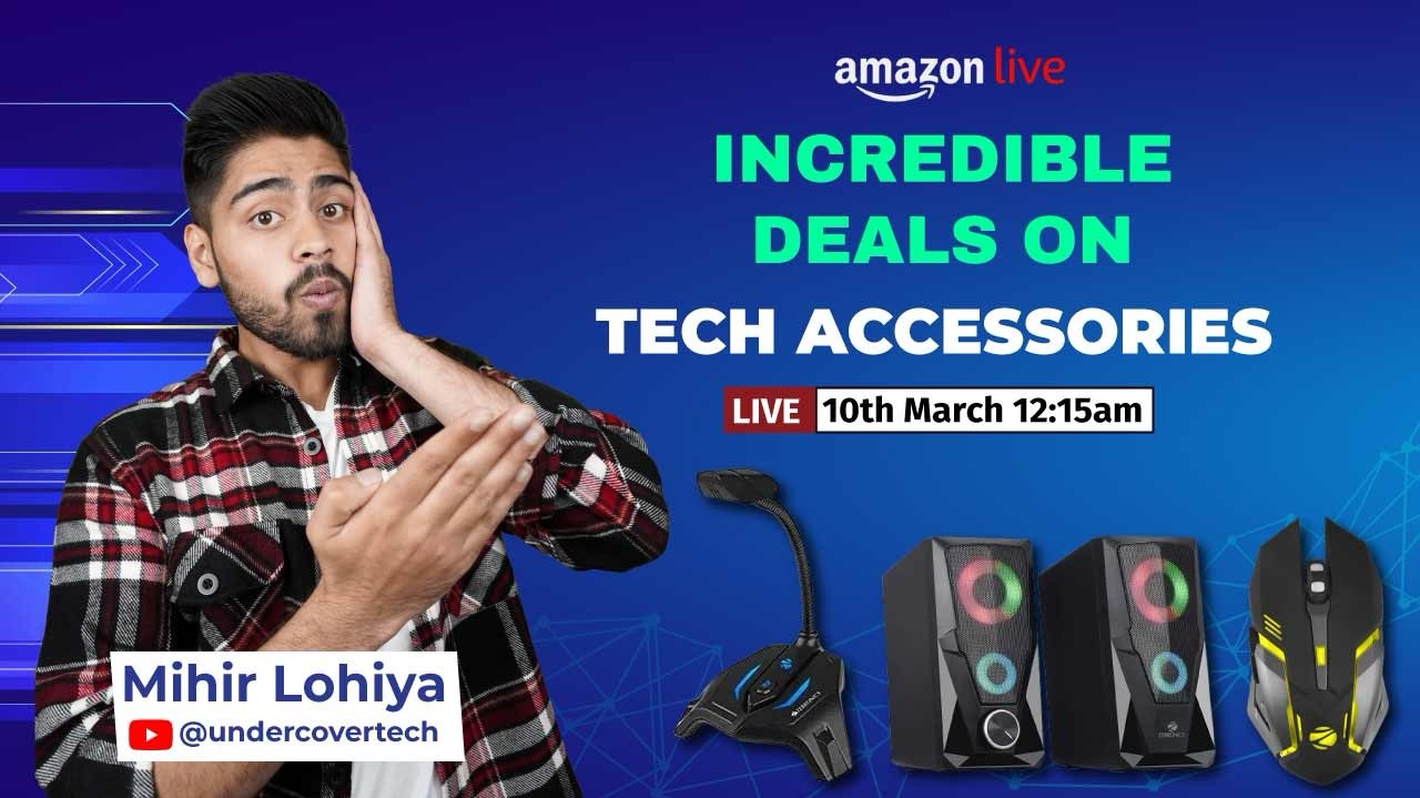 Watch Incredible Deals On Tech Accessories on Amazon Live