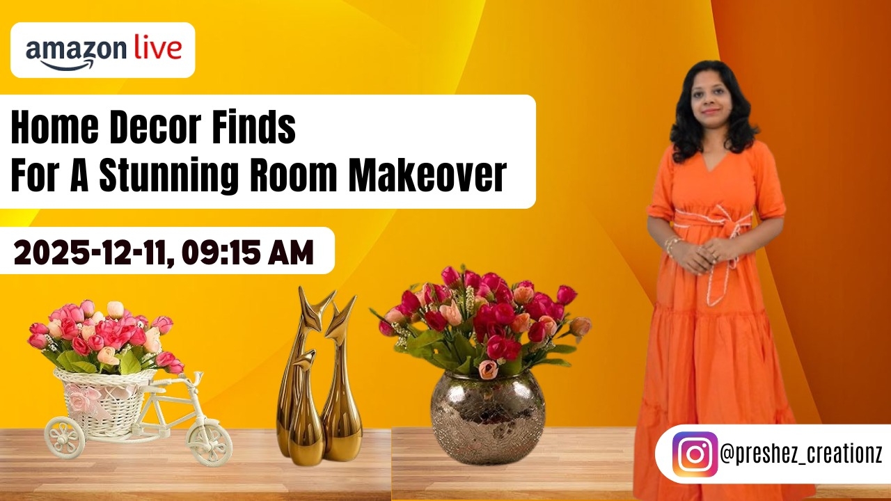 Watch Home Decor Finds For A Stunning Room Makeover on Amazon Live