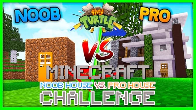 Watch Clip Tiny Turtle Noob House Vs Pro House Minecraft Challenge Prime Video