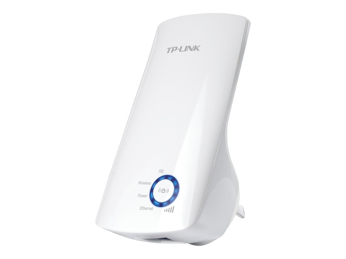 TP-Link TL-WA850RE N300 Wireless Range Extender, Broadband/Wi-Fi Extender, Wi-Fi Booster/Hotspot with 1 Ethernet Port, Plug and Play, Built-in Access Point Mode