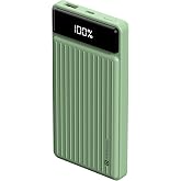 Portronics Luxcell B 10K 10000 mAh 22.5W Fast Charging Power Bank, Ultra Slim Power Bank (Green)