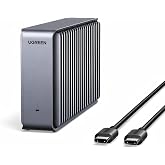 UGREEN 40Gbps M.2 NVMe SSD Enclosure for Thunderbolt 4/USB4, Up to 3848MB/s | Fanless Aluminium Case, Dual-Sided Heat Sink for M5/M4 MacBook Pro, MacB