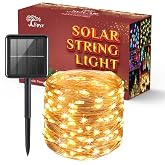 Epyz Solar String Light, 12 Meter 100 LEDs, Warm Yellow