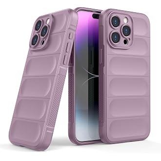amazon basics Back Case Cover for iPhone 15 Pro Max | Compatible for iPhone 15 Pro Max Back Cover | Liquid Silicon Magic Case with Camera Protection | Lavender