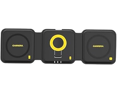 22.5W Magnetic 3 in 1 Foldable Wireless Charger Pad CWC-235, Magnetic 15W Fast Charging for Phone, 5W for Earbud, 2.5W for Watch, Type C Cable Include