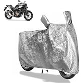 Sulfar Bike Cover for Honda CB500F / CB500X (Middleweight) | Waterproof, Dustproof & UV Protected | All Weather Two Wheeler Cover (Silver) New 2026 Va