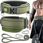 MANUEKLEAR Quick Locking Weighted Belt, Double-Layer Di...