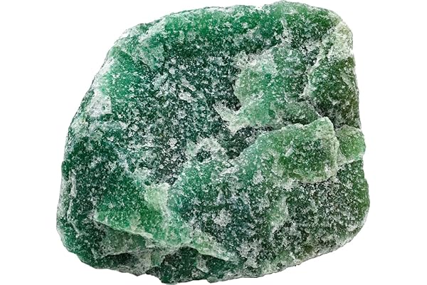 Erliway Green Aventurine Raw Crystal Stone Large 1.25-2.0" Healing Crystals | Natural Rough Stones Crystal for Tumbling, Cabbing, Fountain Rocks, Home Decoration, Polishing, Wire Wrapping, Wicca & Reiki